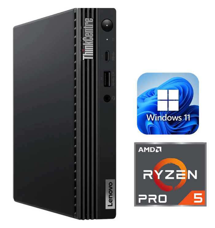 Lenovo ThinkCentre M75q Gen 2 Tiny AMD Ryzen 5 PRO 5650GE 16GB DDR4 256GB SSD Radeon Graphics Windows 11 Pro