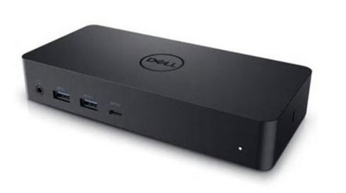 Genuine Dell D6000 USB-C or USB-A Universal Docking Station 130W AC Adapter. Supports up to three 4K displays or a single 5K display– Black